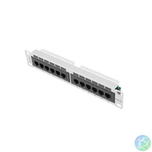 Lanberg 12-port Patch Panel 1U Grey