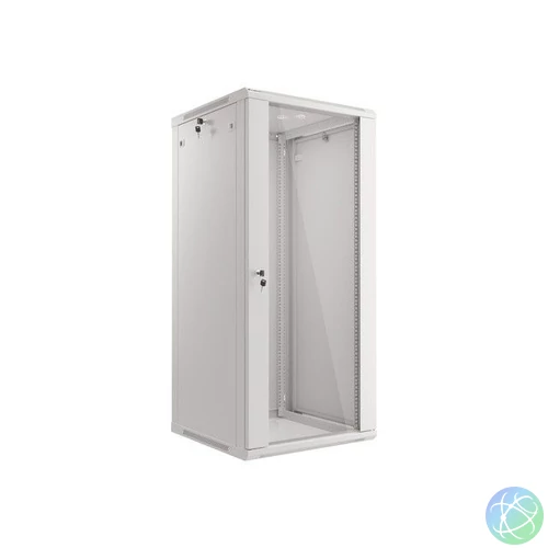 Lanberg 19" 27U Falra szerelhető Rackszekrény Grey