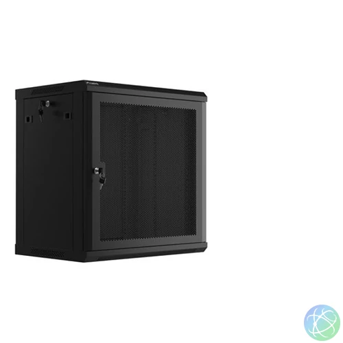 Lanberg 19" 12U Falra szerelhető Rackszekrény Black