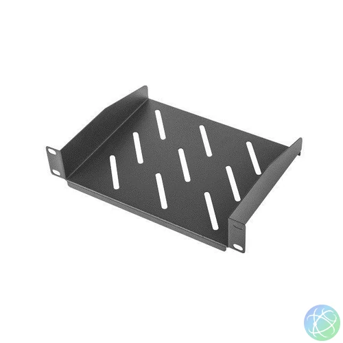 Lanberg 10" 1U tálca 2 ponton rögzített Black
