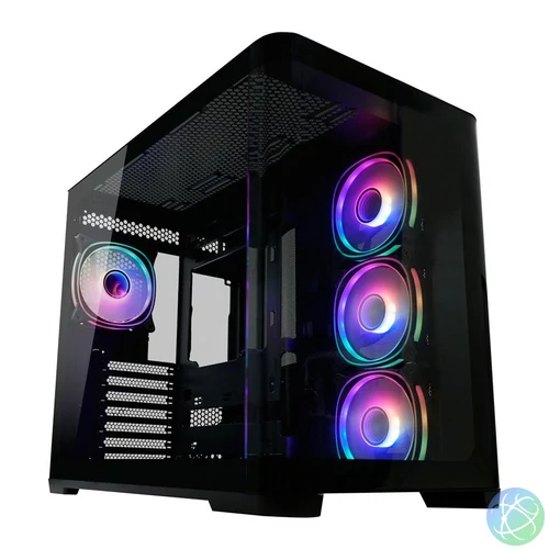 LC Power Gaming 8001B Tempered Glass Pro-Storm Dark gépház