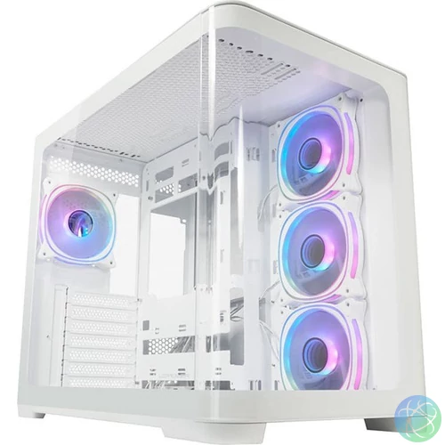 LC Power Gaming 8001W Tempered Glass Pro-Storm Light gépház