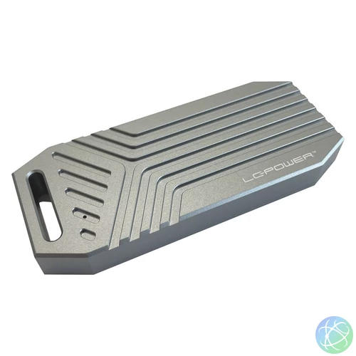 LC Power LC-M2-C-USB4 M.2 NVMe SSD Enclosure Silver mobilrack / beépítő keret