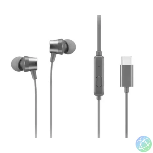 Lenovo 300 USB-C Wired In-Ear Headphone Grey