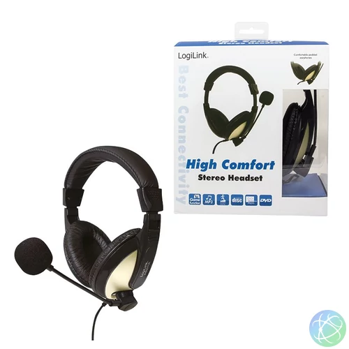 Logilink HS0011A Stereo Headset with High Comfort Black