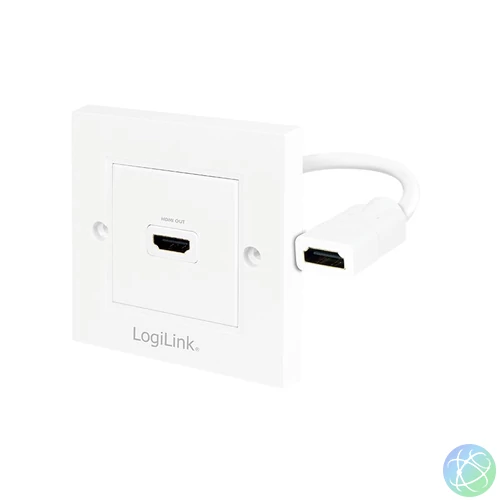 Logilink HDMI Wall Plate with 1x HDMI female White speciális átalakító