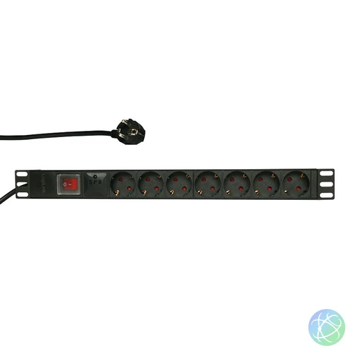 Logilink Hálózati Elosztó Kapcsolóval 7DIN 2m Black