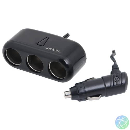 Logilink PA0038 3-port 120W Cigarette Lighter Outlet Splitter Black töltő