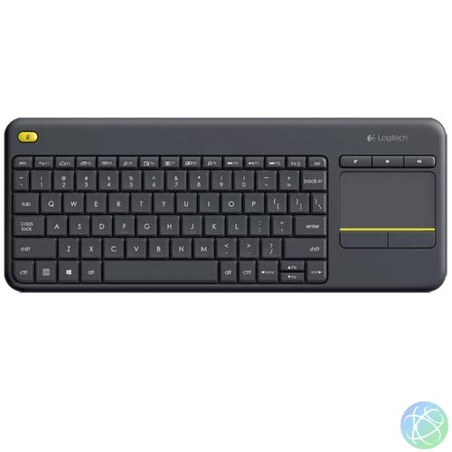 Logitech K400 Plus Wireless Touch Keyboard Black US billentyűzet