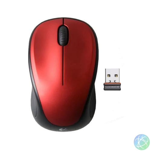 Logitech M235 Wireless Mouse Red egér
