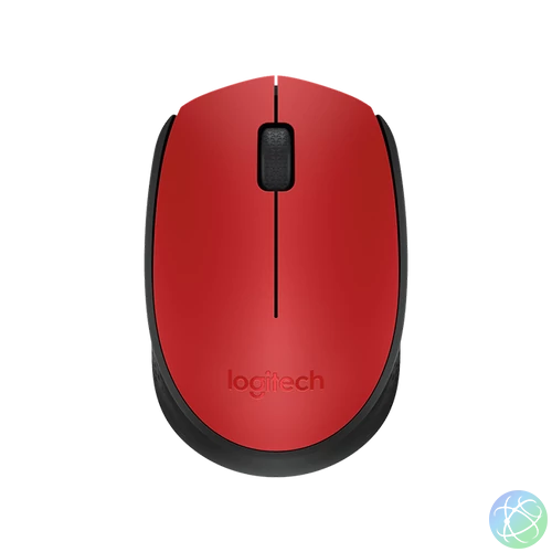 Logitech M171 Wireless Mouse Red egér