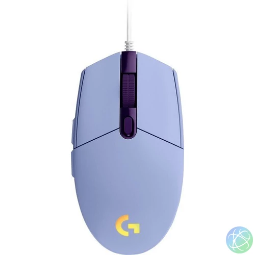 Logitech G102 LightSync Gamer mouse Purple egér