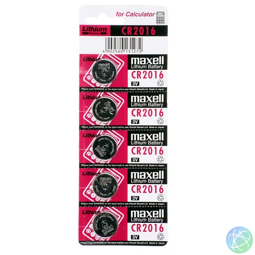 Maxell CR2016 Lítium Gombelem 5db/csomag