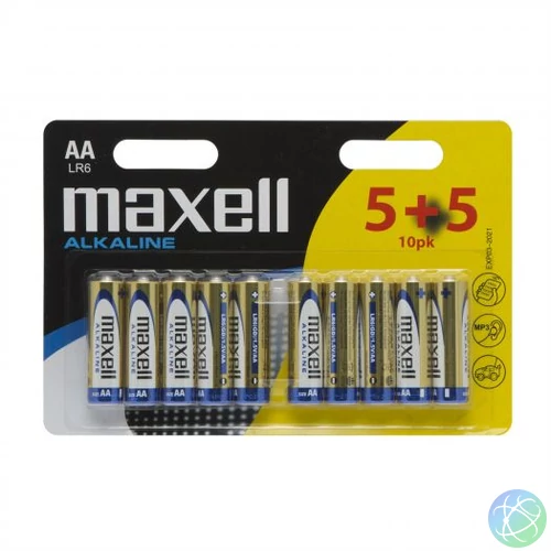 Maxell AA Alkáli Elem 5+5db/csomag