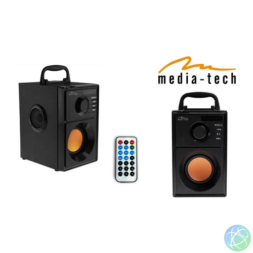 Media-Tech MT3145 BoomBox BT Bluetooth hangszóró Black