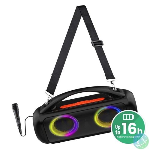 Media-Tech MT3184 Power Audio Pro Bluetooth Speaker Black hangszóró