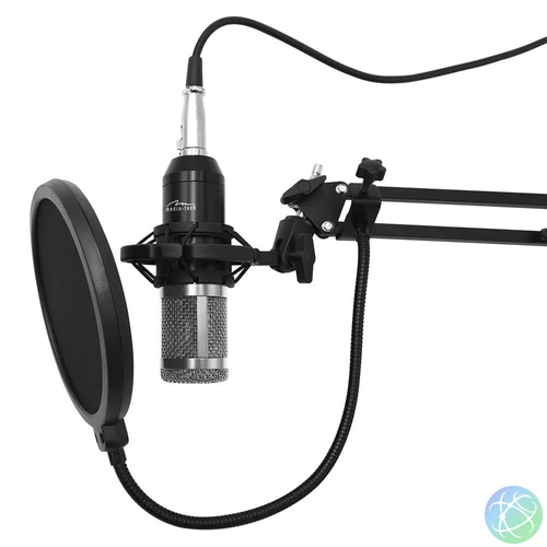 Media-Tech MT397S Studio and Streaming Microphone Silver mikrofon