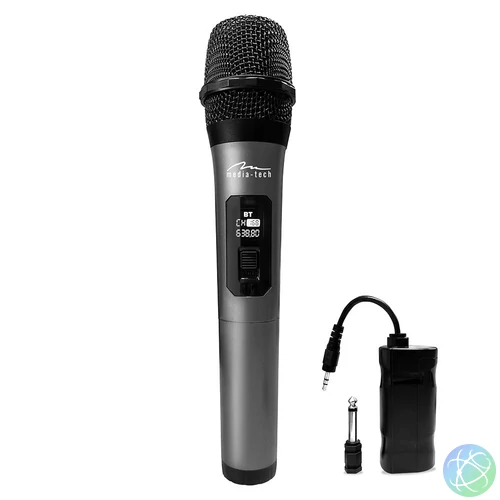 Media-Tech MT398 MIC HERO Wireless Karaoke Speakers microphone Black/Grey mikrofon