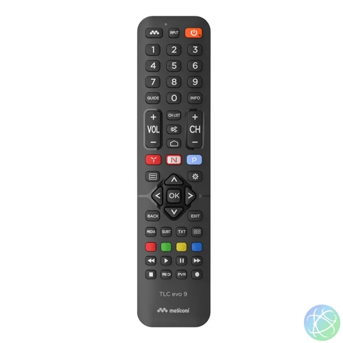 Meliconi TLC Evo 9 for HISENSE TV Távirányító Black