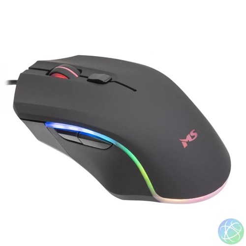MS Nemesis C335 Gaming mouse Black egér