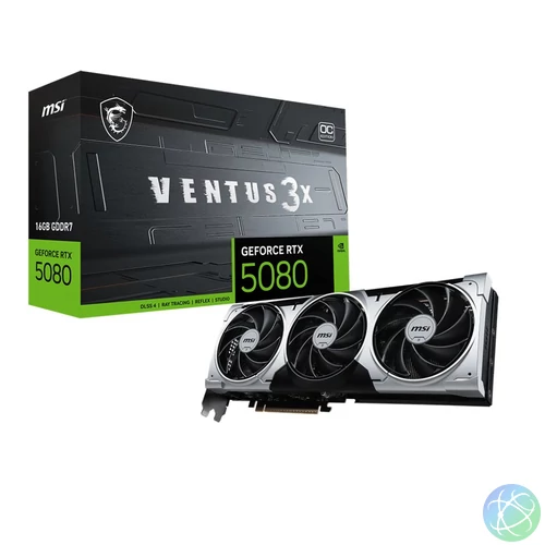 Msi RTX 5080 VENTUS 3X PLUS 16G OC videókártya