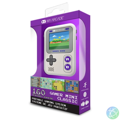 MY ARCADE Gamer Mini Classic Hordozható Gray/Purple konzol