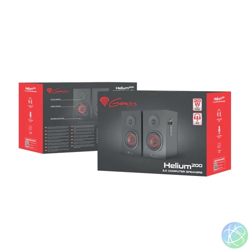Natec Genesis Helium 200 Gaming speaker 2.0 Black hangszóró