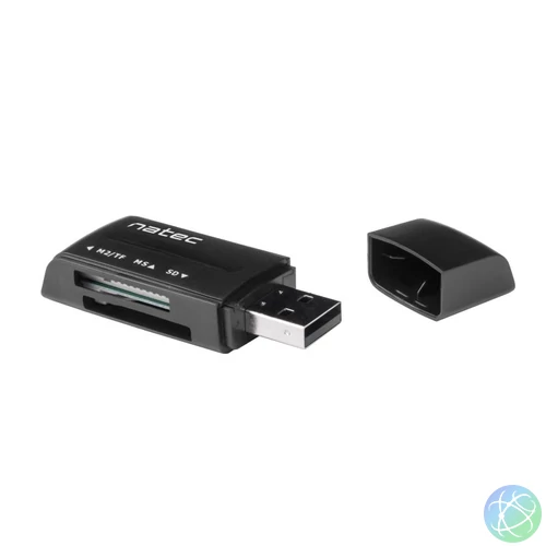natec Ant 3 USB2.0 Card Reader Black kártyaolvasó