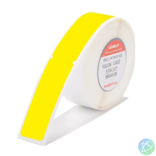 NIIMBOT T12.5*74+35-60 Thermal label Yellow címkenyomtató szalag
