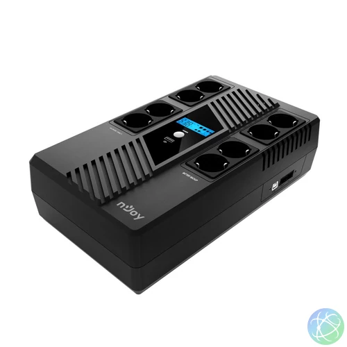 Njoy UPCSBLS680TTOAZ01B Token 800 LCD 800VA UPS szünetmentes tápegység