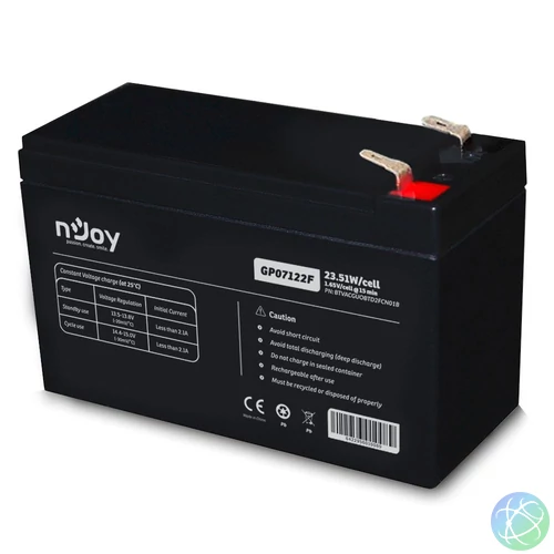 Njoy 12V/7Ah szünetmentes akkumulátor 1db/csomag