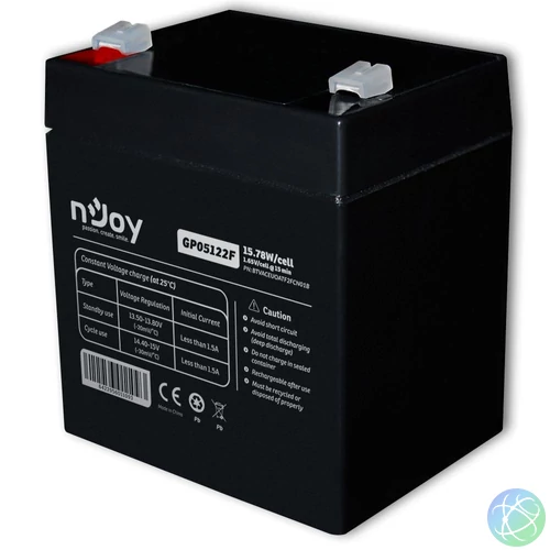 Njoy 12V/5Ah szünetmentes akkumulátor 1db/csomag