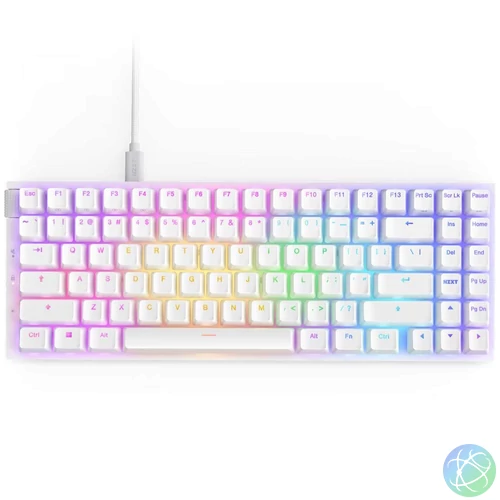 NZXT Function 2 MiniTKL Gaming Keyboard Matte White UK billentyűzet
