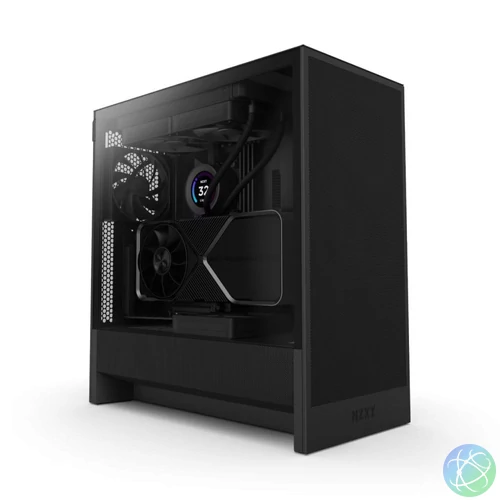 NZXT H5 Flow (2024) Tempered Glass Black gépház