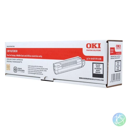 Oki C810/C830 8000 oldal Black toner