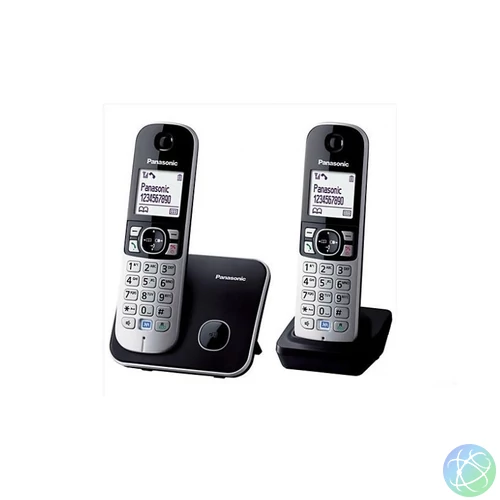 Panasonic KX-TG6812PDB DUO DECT Black telefon