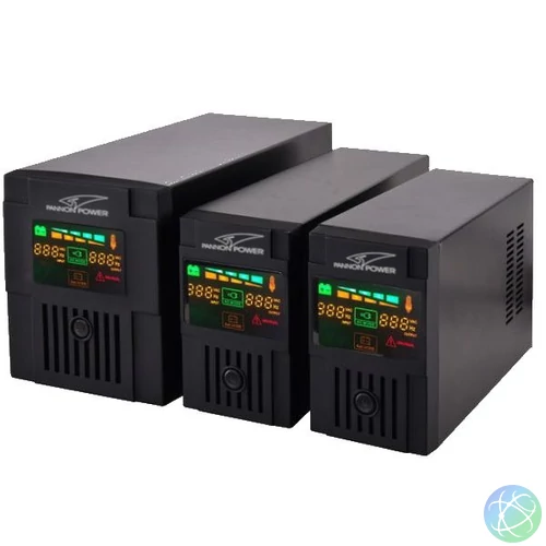 Pannon Power ST1200VA LCD 1200VA USB UPS szünetmentes tápegység