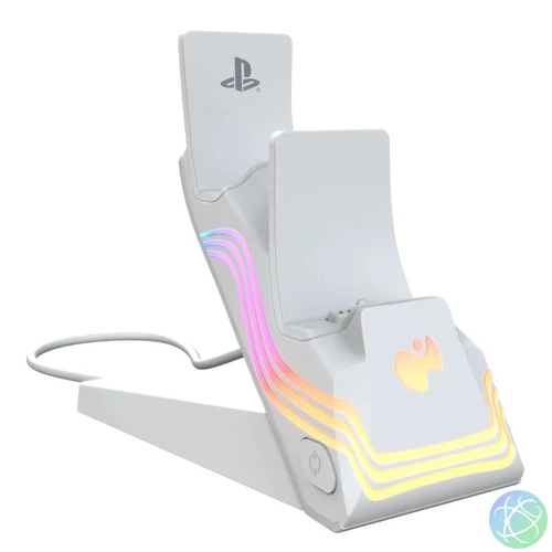 PDP PlayStation 5 White Afterglow Wave Dual Charger
