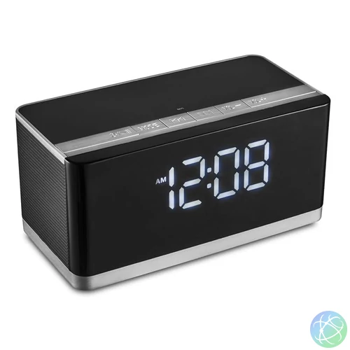 Platinet PMGC10A Bluetooth Speaker + Clock Black hangszóró