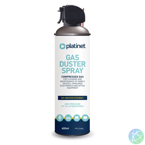 Platinet PFS5160G Sűrített levegő spray 600 ml tisztítóanyag