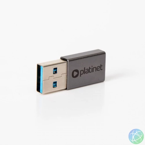 Platinet USB-A to USB-C Gen 1 Media Adapter Grey speciális átalakító
