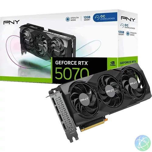 PNY GeForce RTX 5070 12GB DDR7 OC videókártya