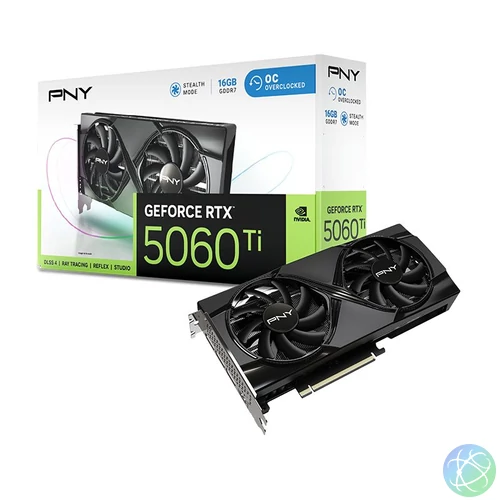 PNY GeForce RTX5060 TI 16GB DDR7 OC videókártya