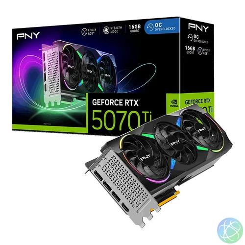 PNY RTX5070 TI 16GB DDR7 ARGB EPIC-X RGB videókártya