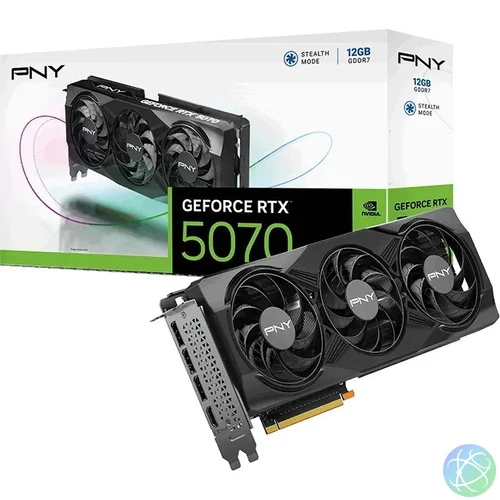 PNY GeForce RTX5070 12GB DDR7 GAMING TRIPLE FAN videókártya
