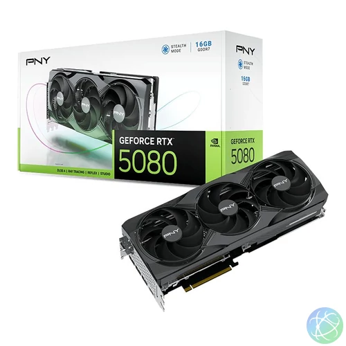 PNY GeForce RTX5080 16GB DDR7 Triple Fan videókártya