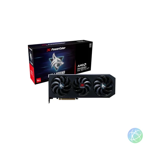 PowerColor RX9070 XT 16GB DDR6 Hellhound videókártya
