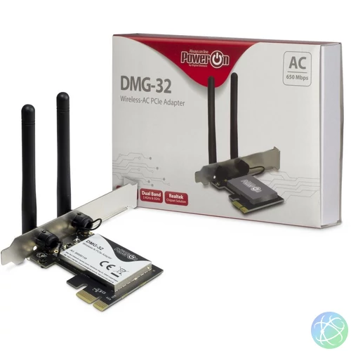 PowerON DMG-32 Wi-Fi 5 PCIe Adapter hálókártya