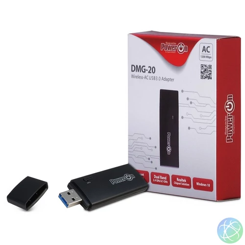 PowerON DMG-20 Wi-Fi 5 USB Adapter hálókártya