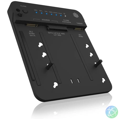 Raidsonic IB-2913MCL-C31 Docking Station Black mobilrack / beépítő keret